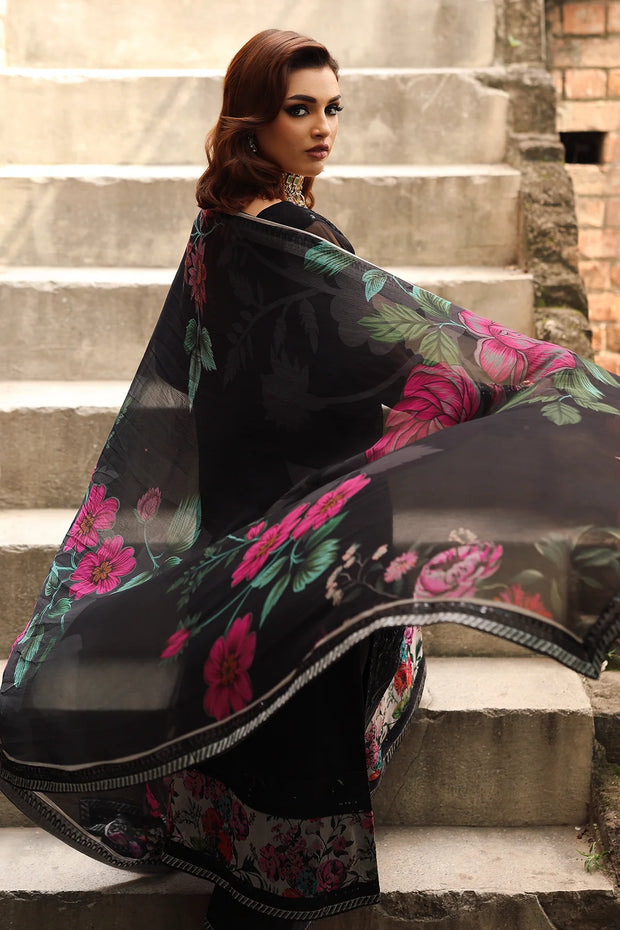 3-pc Unstitched Chiffon VSL25-33