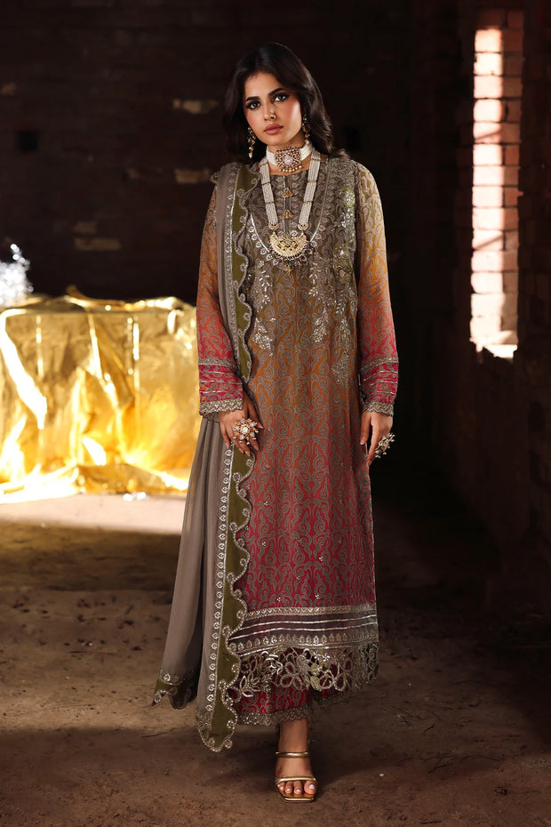 3-pc Unstitched Chiffon VSL25-37