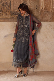 3-pc Unstitched Embroidered Printed Chiffon VSL25-41