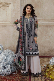3-pc Unstitched Embroidered Printed Chiffon VSL25-44