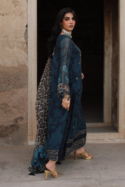 3-pc Unstitched Embroidered Printed Chiffon VSL25-43