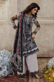 3-pc Unstitched Embroidered Printed Chiffon VSL25-44