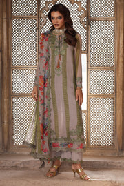 3-pc Unstitched Embroidered Printed Chiffon VSL25-46